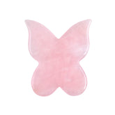 Natural Rose Quartz Butterfly Gua Sha | Facial Guasha Massager - yuelf