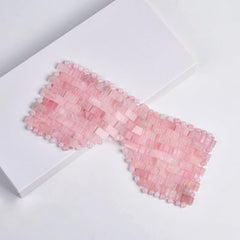 Natural Rose Quartz Eye Mask – Eye Cooling Mask for Relaxation - yuelf