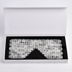 Natural Clear Quartz Eye Mask – Cooling Ice Mask for Relaxation - yuelf
