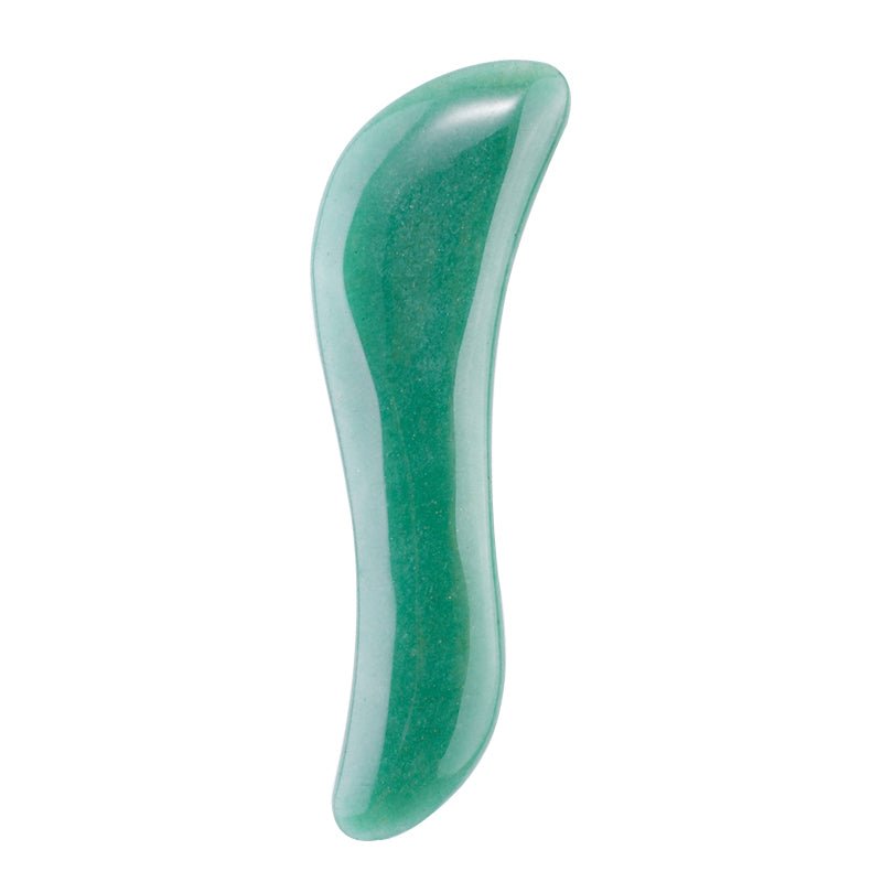 S Shaped Natural Green Aventurine Gua Sha Tools - yuelf
