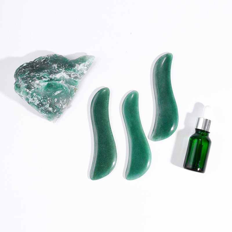 S Shaped Natural Green Aventurine Gua Sha Tools - yuelf