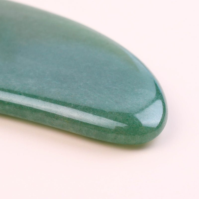 V Shaped Green Aventurine Gua Sha | Facial Massage Tools - yuelf