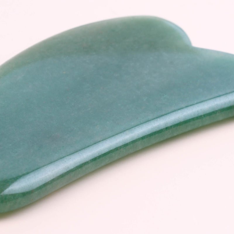 V Shaped Green Aventurine Gua Sha | Facial Massage Tools - yuelf