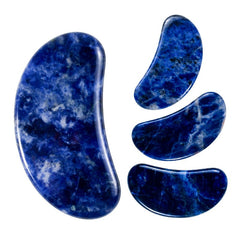 Natural Sodalite Moon - Shaped Gua Sha Tools | Face Guasha Massager - yuelf