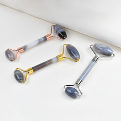 Natural Grey Agate Face Roller Wholesale - Facial Massage Tools - yuelf