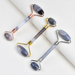 Natural Grey Agate Face Roller Wholesale - Facial Massage Tools - yuelf