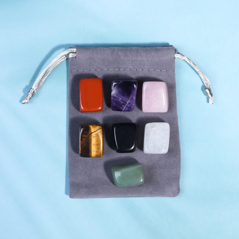 Healing Crystal Chakra Gemstone Set Divination Stone - yuelf