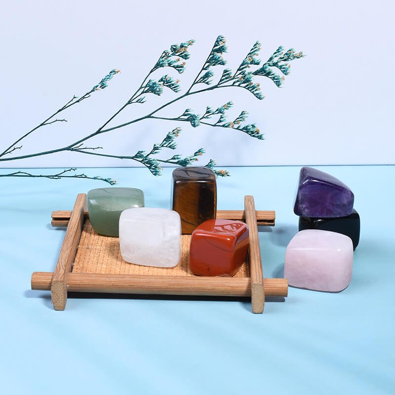 Healing Crystal Chakra Gemstone Set Divination Stone - yuelf