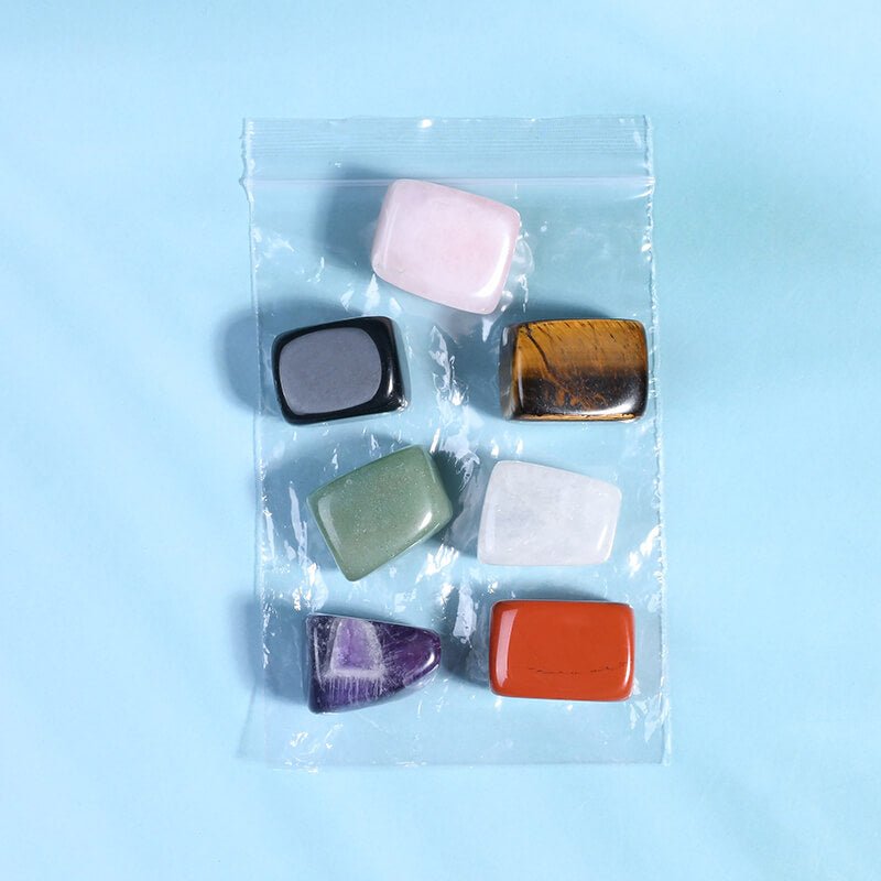 Healing Crystal Chakra Gemstone Set Divination Stone - yuelf