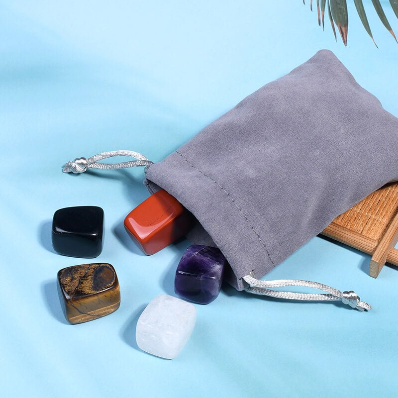 Healing Crystal Chakra Gemstone Set Divination Stone - yuelf