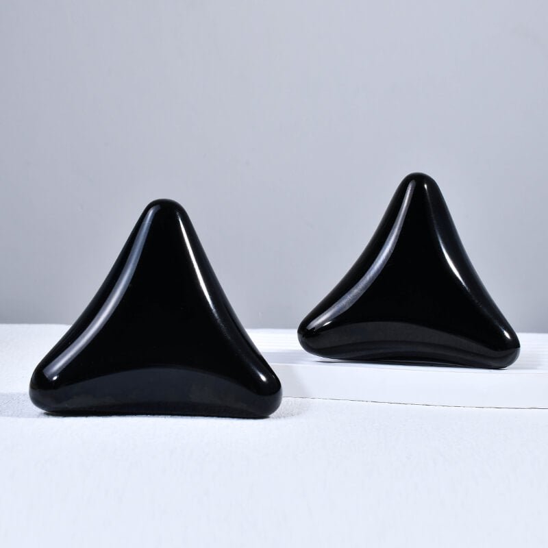 Black Obsidian Back Massager Foot Acupressure Massage Tools - yuelf
