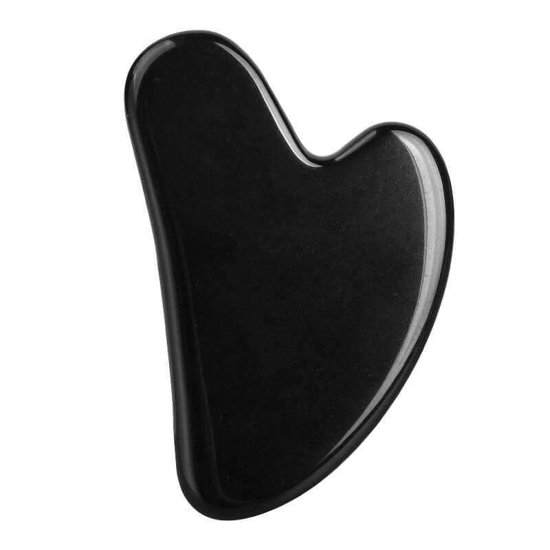 Natural Black Obsidian Gua Sha | V Shaped Guasha Tools - yuelf