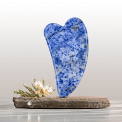 Blue Spot Medium V Gua Sha Facial Guasha Massager - yuelf