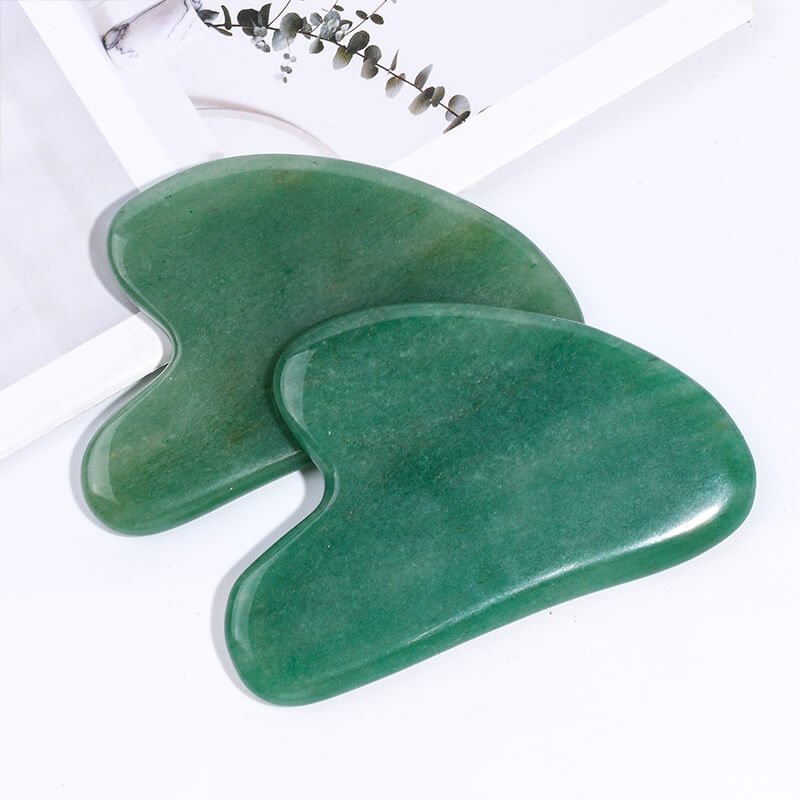 Natural Green Aventurine Gua Sha - Face & Eye Guasha Massager - yuelf