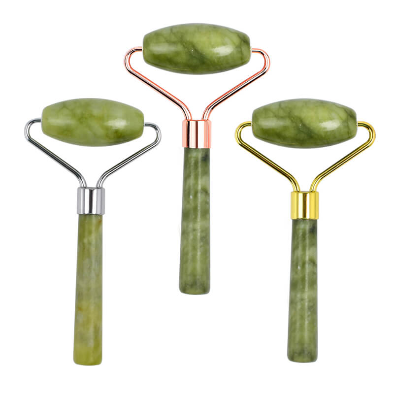 Green Jade Face Roller - Portable Facial Massage Roller - yuelf
