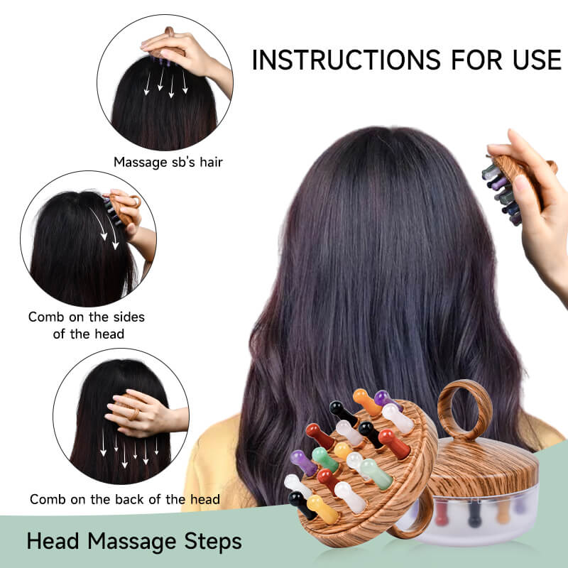 High Quality Head Massage Tools | Crystal Head Massager - yuelf