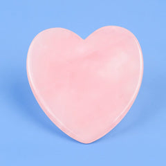 Rose Quartz Heart Shaped Gua Sha | Facial Guasha Massager Tools - yuelf