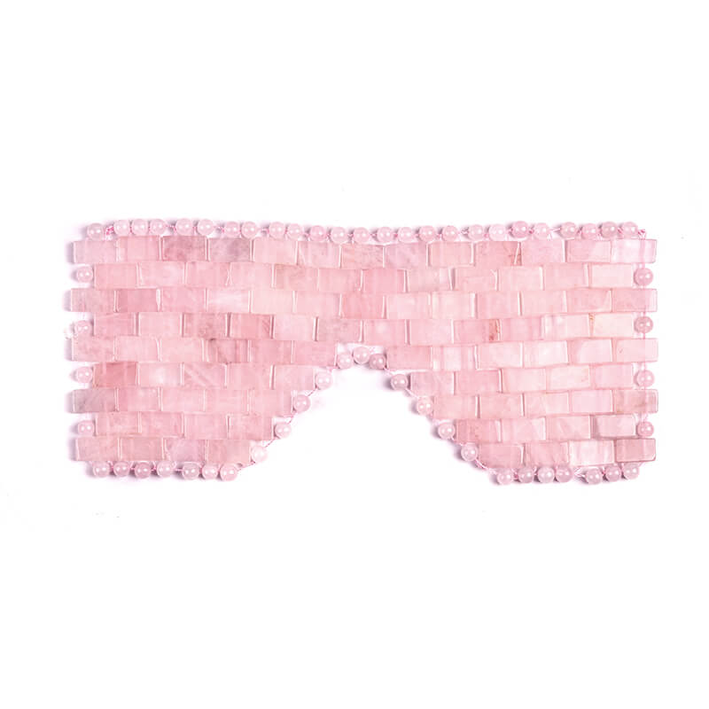 Natural Rose Quartz Eye Mask – Eye Cooling Mask for Relaxation - yuelf