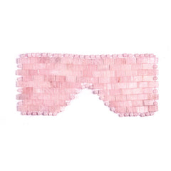 Natural Rose Quartz Eye Mask – Eye Cooling Mask for Relaxation - yuelf