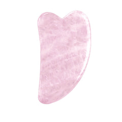 V Shaped Natural Rose Quartz Gua Sha | Face Massage Tools - yuelf