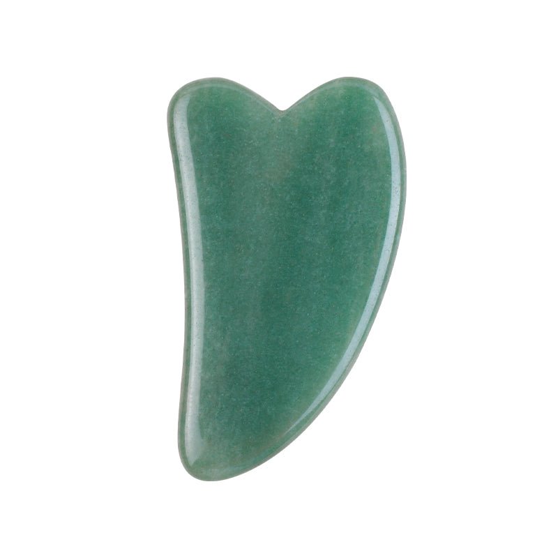 V Shaped Green Aventurine Gua Sha | Facial Massage Tools - yuelf