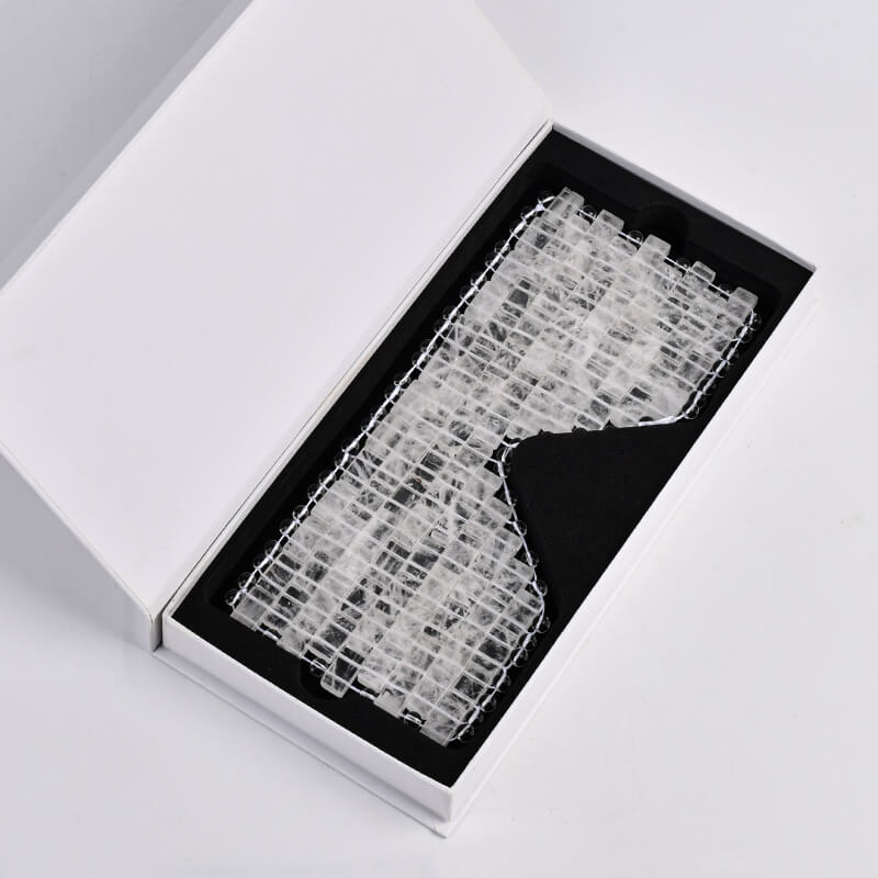 Natural Clear Quartz Eye Mask – Cooling Ice Mask for Relaxation - yuelf