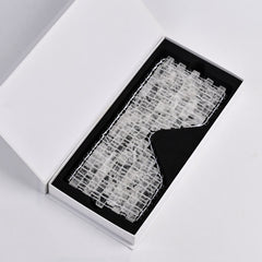 Natural Clear Quartz Eye Mask – Cooling Ice Mask for Relaxation - yuelf