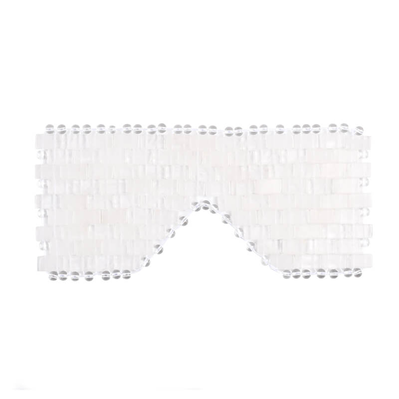 Natural Clear Quartz Eye Mask – Cooling Ice Mask for Relaxation - yuelf