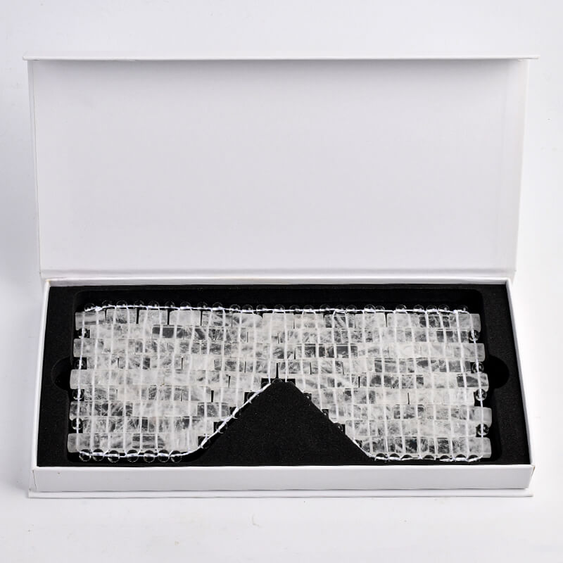 Natural Clear Quartz Eye Mask – Cooling Ice Mask for Relaxation - yuelf