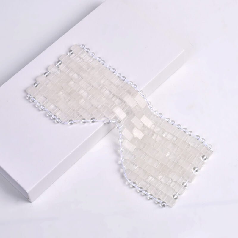 Natural Clear Quartz Eye Mask – Cooling Ice Mask for Relaxation - yuelf